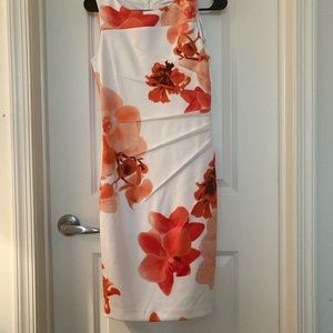 White floral Calvin Klein dress